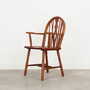 Vintage Armchair Oak Wood Brown 1960s 2