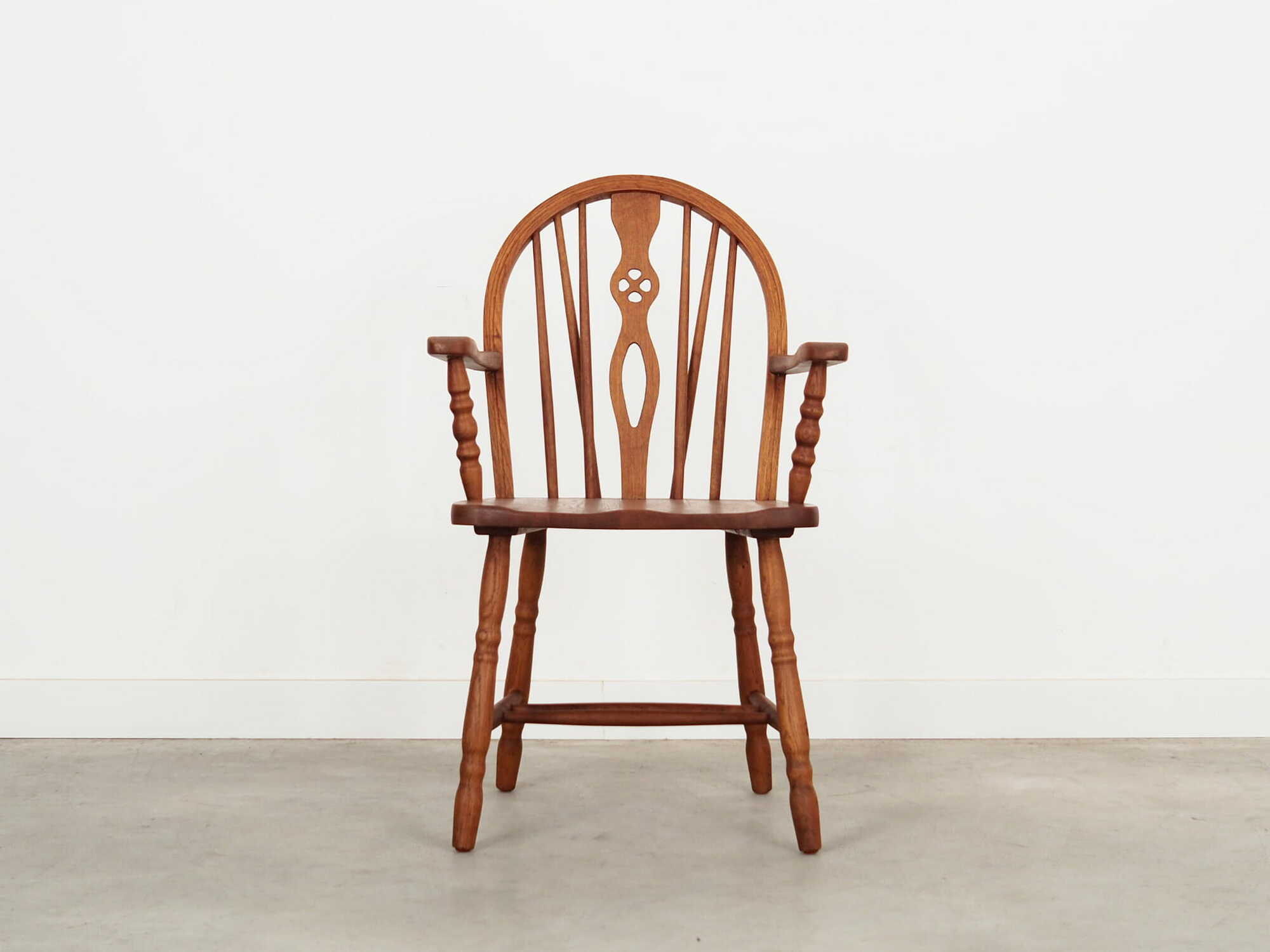Vintage Armchair Oak Wood Brown 1960s 1