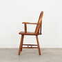 Vintage Armchair Oak Wood Brown 1960s 3