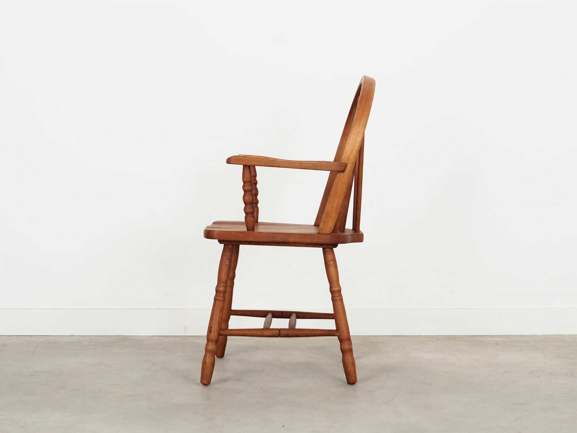 Vintage Armchair Oak Wood Brown 1960s 3
