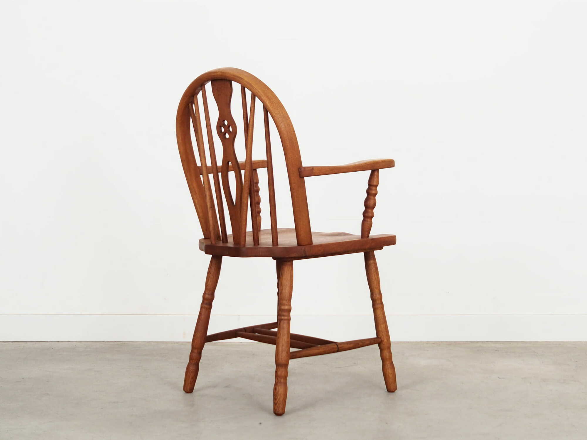 Vintage Armchair Oak Wood Brown 1960s 6