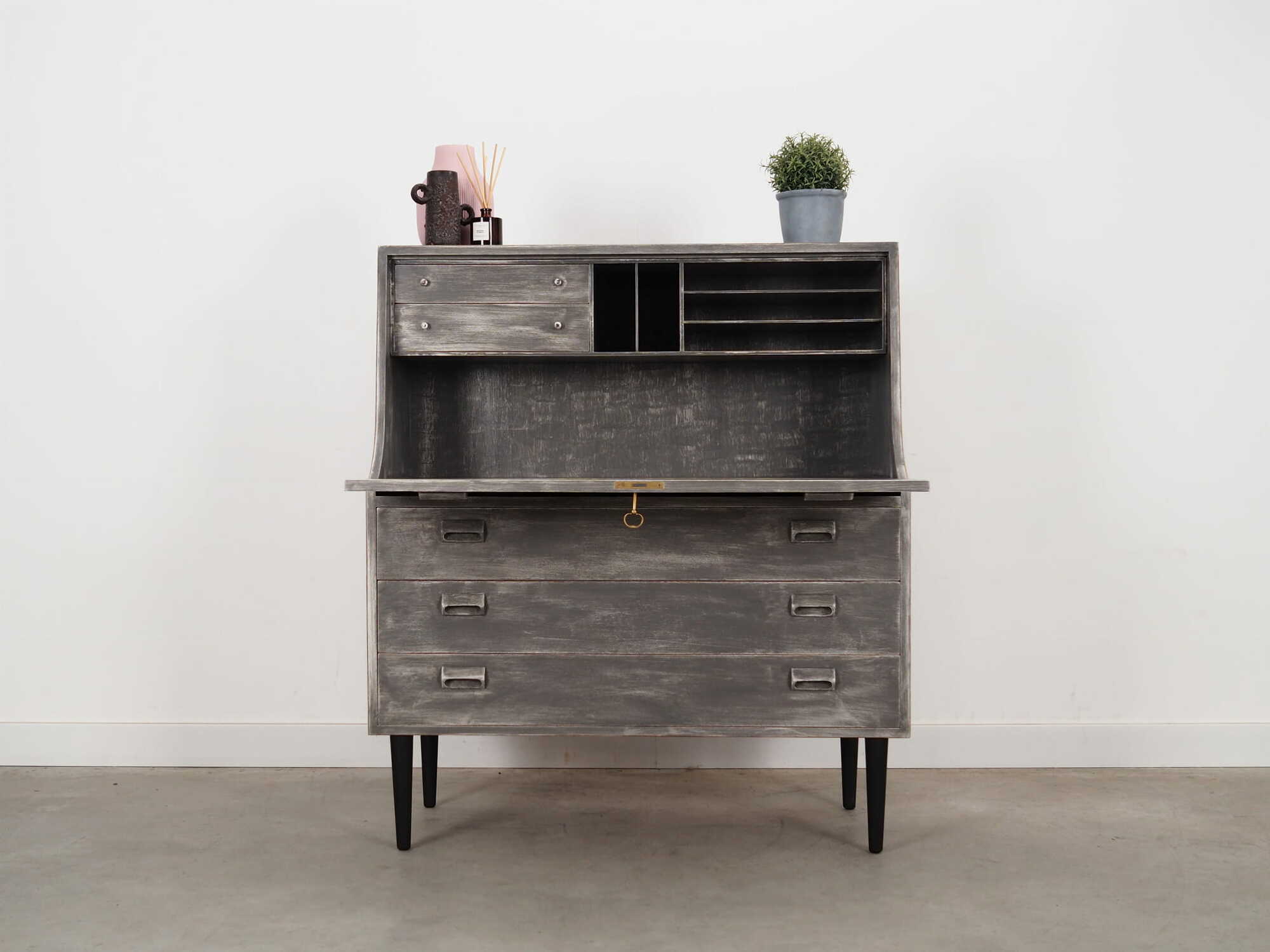 Secretary Wood Grey 1960s 2