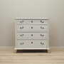 Vintage chest of drawers pine wood white 1950s 2