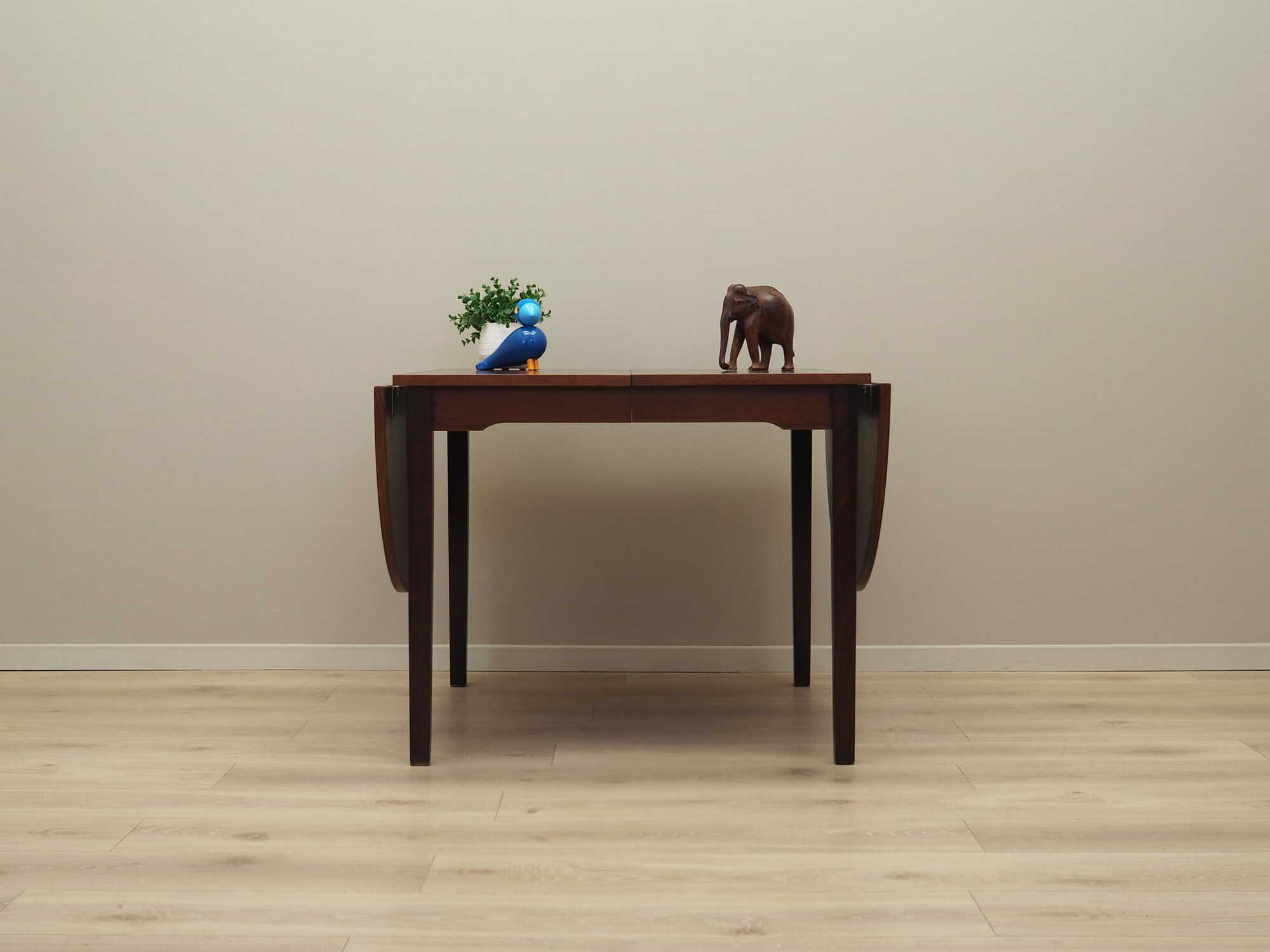 Vintage Table Mahogany Brown 1970s 1