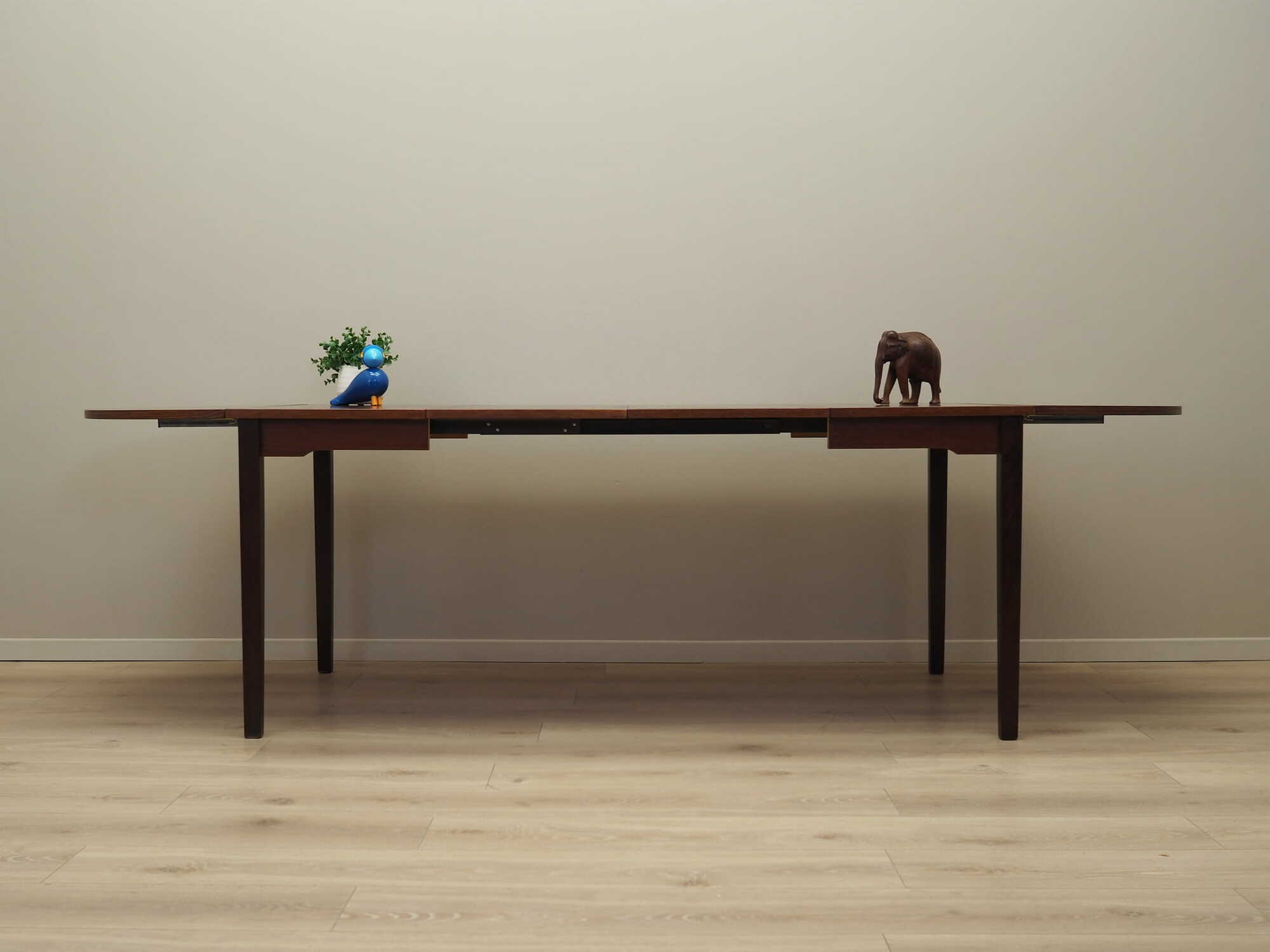 Vintage Table Mahogany Brown 1970s 3