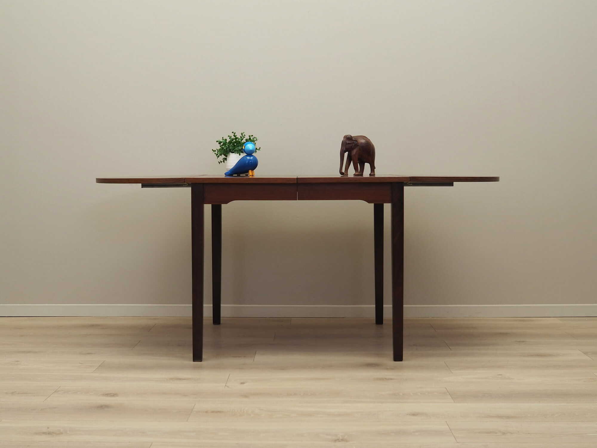 Vintage Table Mahogany Brown 1970s 2