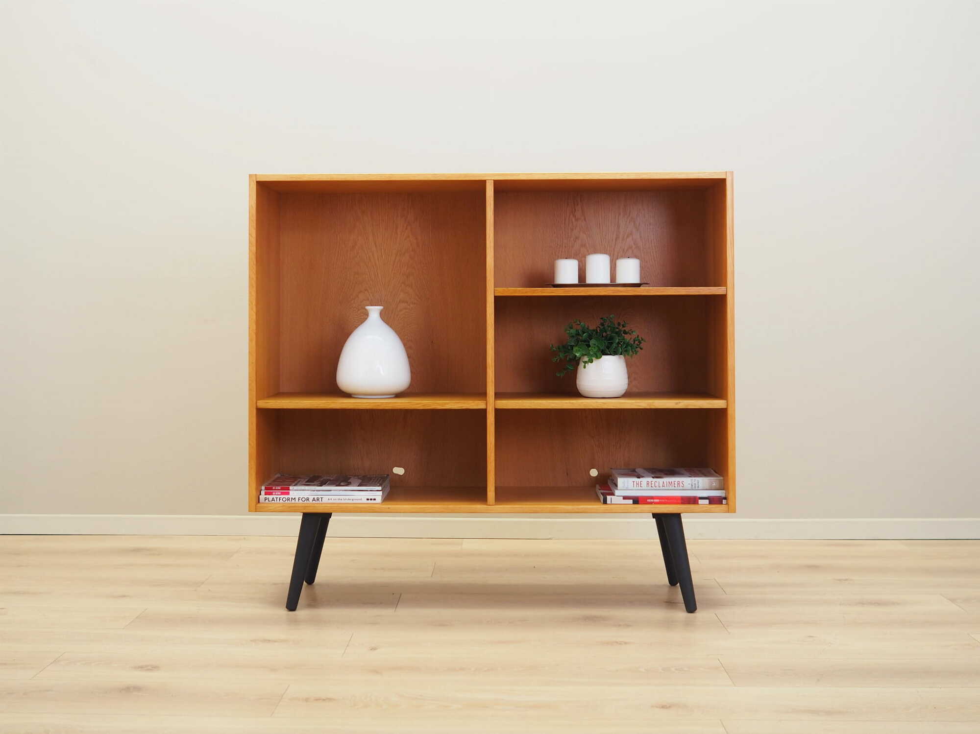Bookshelf Wood Beige 1970s 1