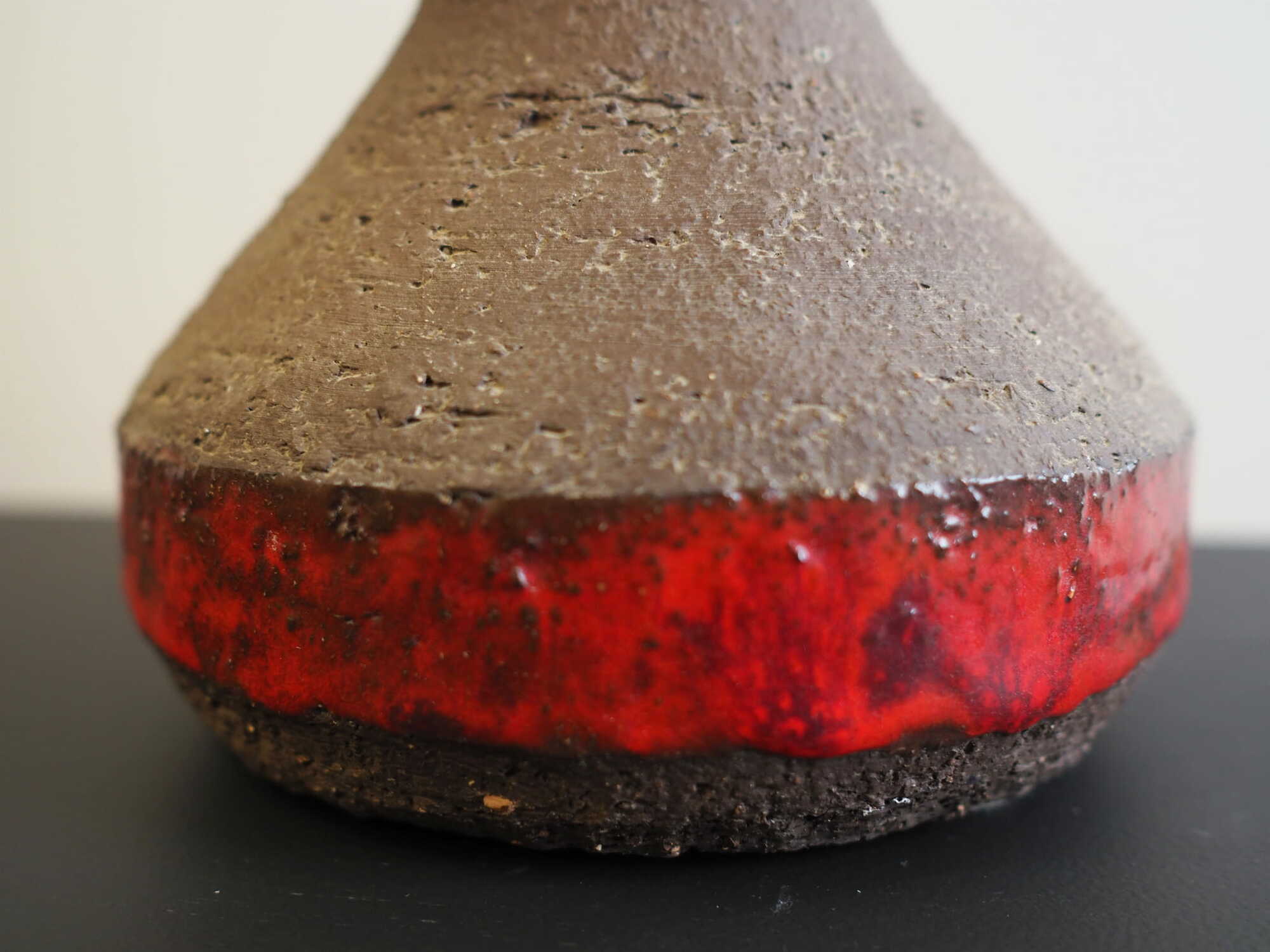 Vintage table lamp ceramic multicoloured 1960s 5