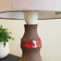 Vintage table lamp ceramic multicoloured 1960s 8