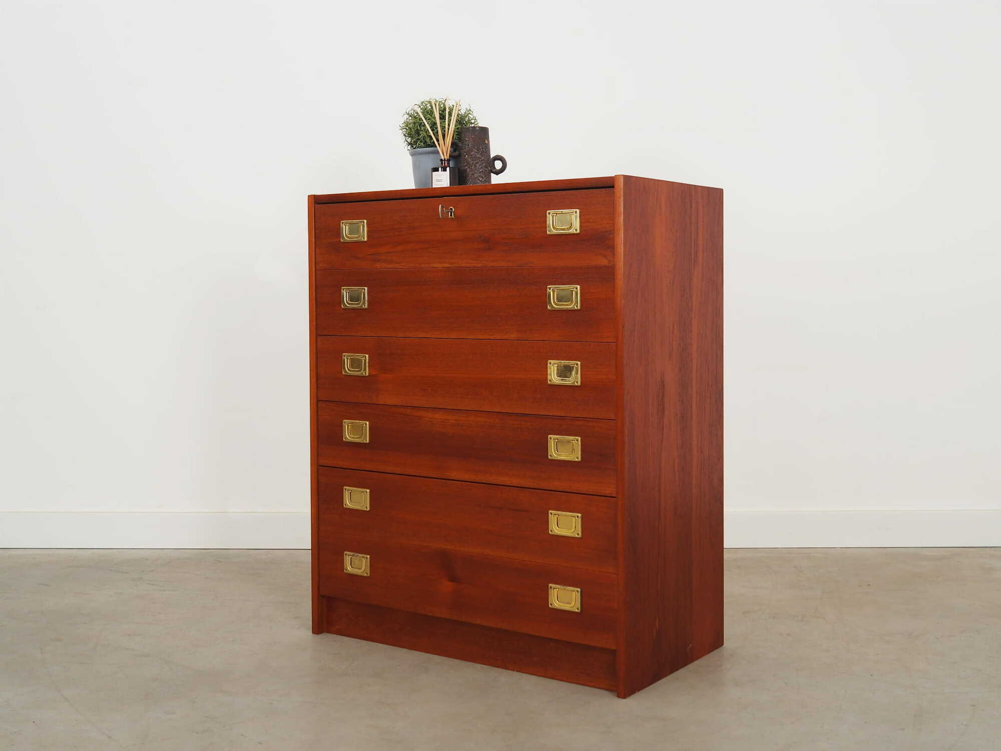 Vintage Chest of Drawers Teak Wood Brown 1960s 2
