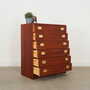 Vintage Chest of Drawers Teak Wood Brown 1960s 3