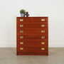 Vintage Chest of Drawers Teak Wood Brown 1960s 1