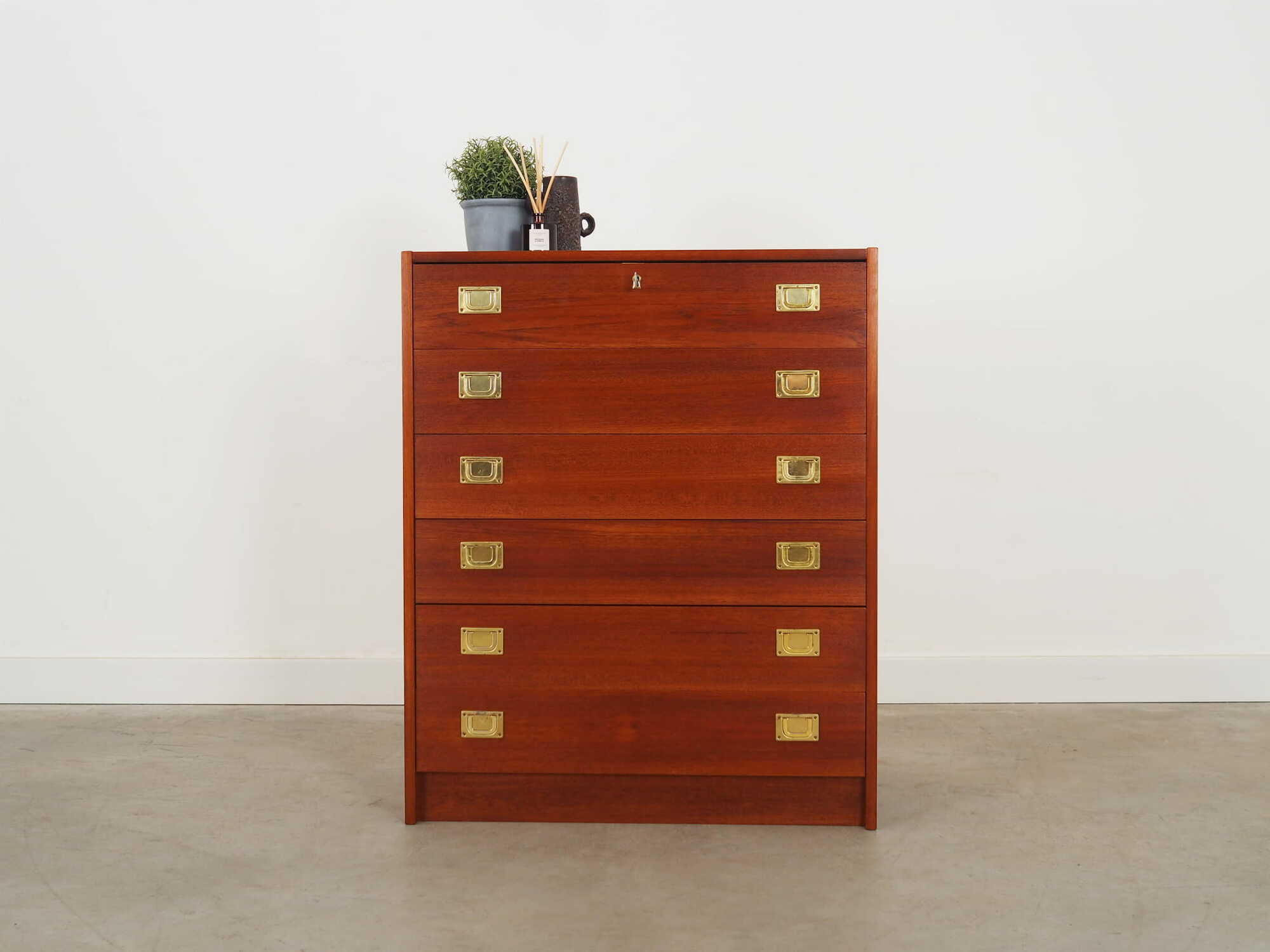Vintage Chest of Drawers Teak Wood Brown 1960s 1