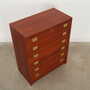 Vintage Chest of Drawers Teak Wood Brown 1960s 4
