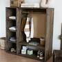 Garderobenschrank Kinderzimmer Holz Kiefer 0