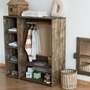 Garderobenschrank Kinderzimmer Holz Kiefer 2