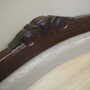 Vintage Mirror Oak Wood Brown 1960s 9