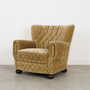 Armchair Textile Wood Yellow 1960s 2