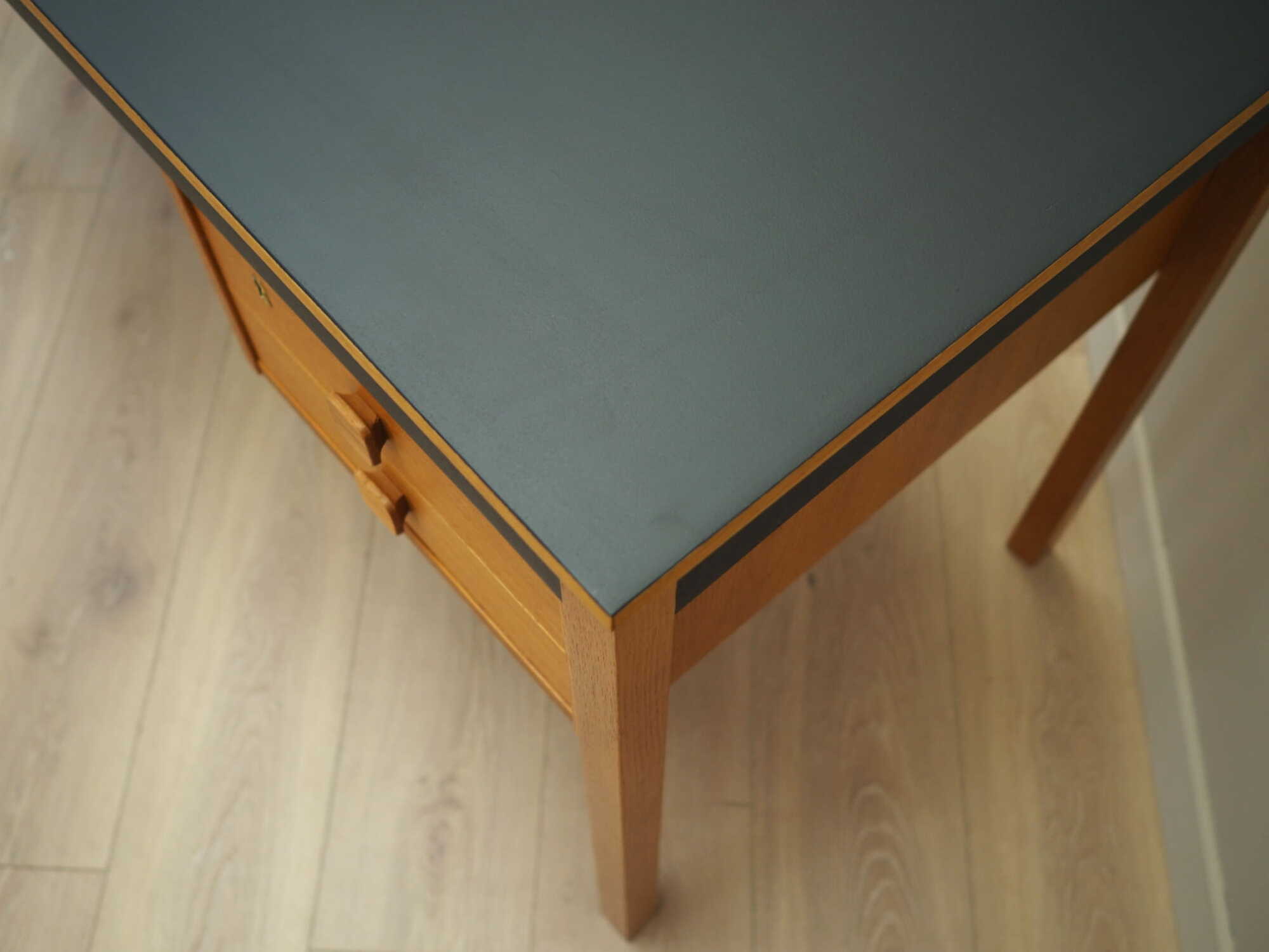 Vintage Desk Ash Wood Brown 1970s 9