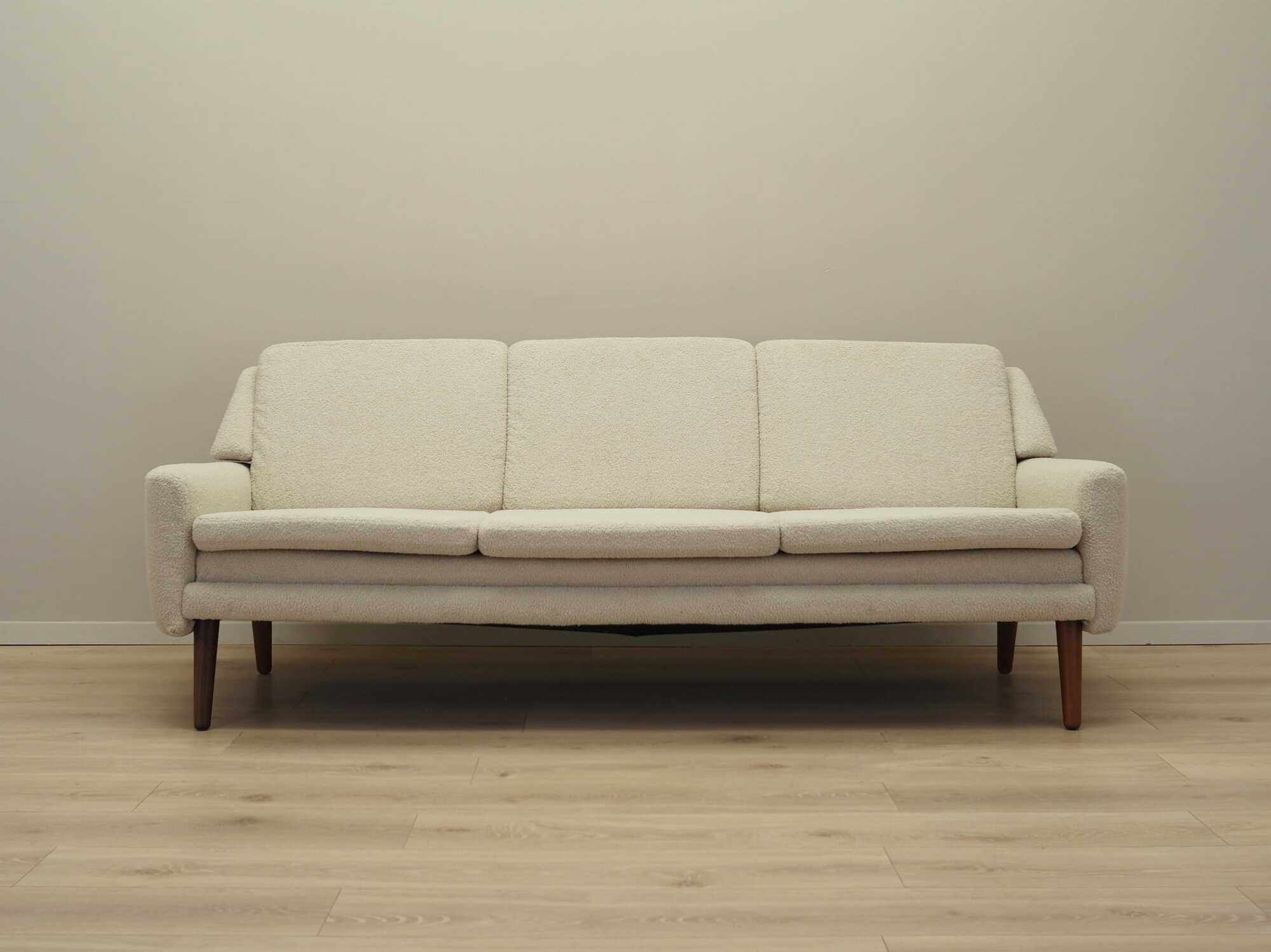 Sofa Textil Creme 1970er Jahre 4
