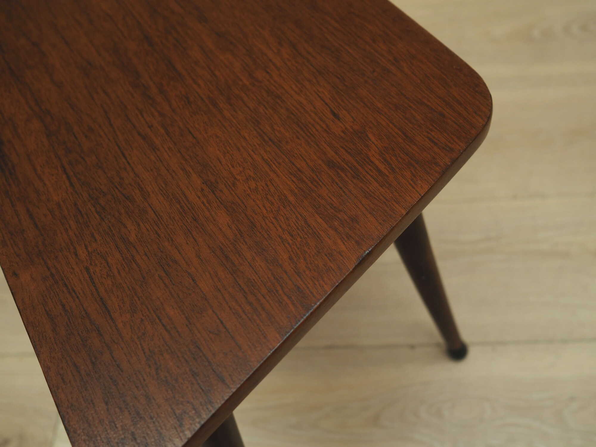 Vintage Stool Teak Brown 1970s 8