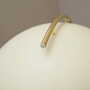 Table lamp metal white 1980s 5