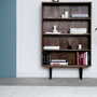 Bücherregal Amerikanisches Nussbaumholz Optik Braun 3