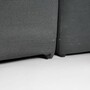 Pyllow Corner Sofa with 2 Chaise Lounges Fine Fabric Black 6