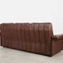 Sofa Leather Brown 1970s 3
