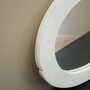 Vintage Mirror Pine White 1960s 7