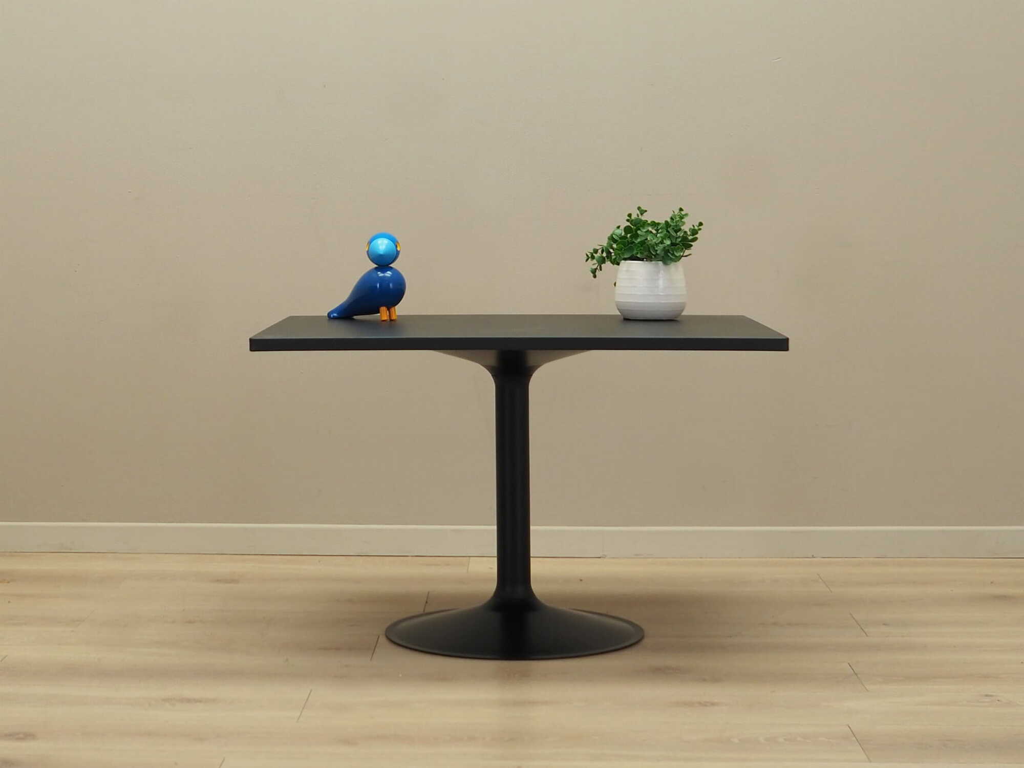 Side table wood black 1970s 1