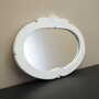 Vintage Mirror Pine White 1960s 1