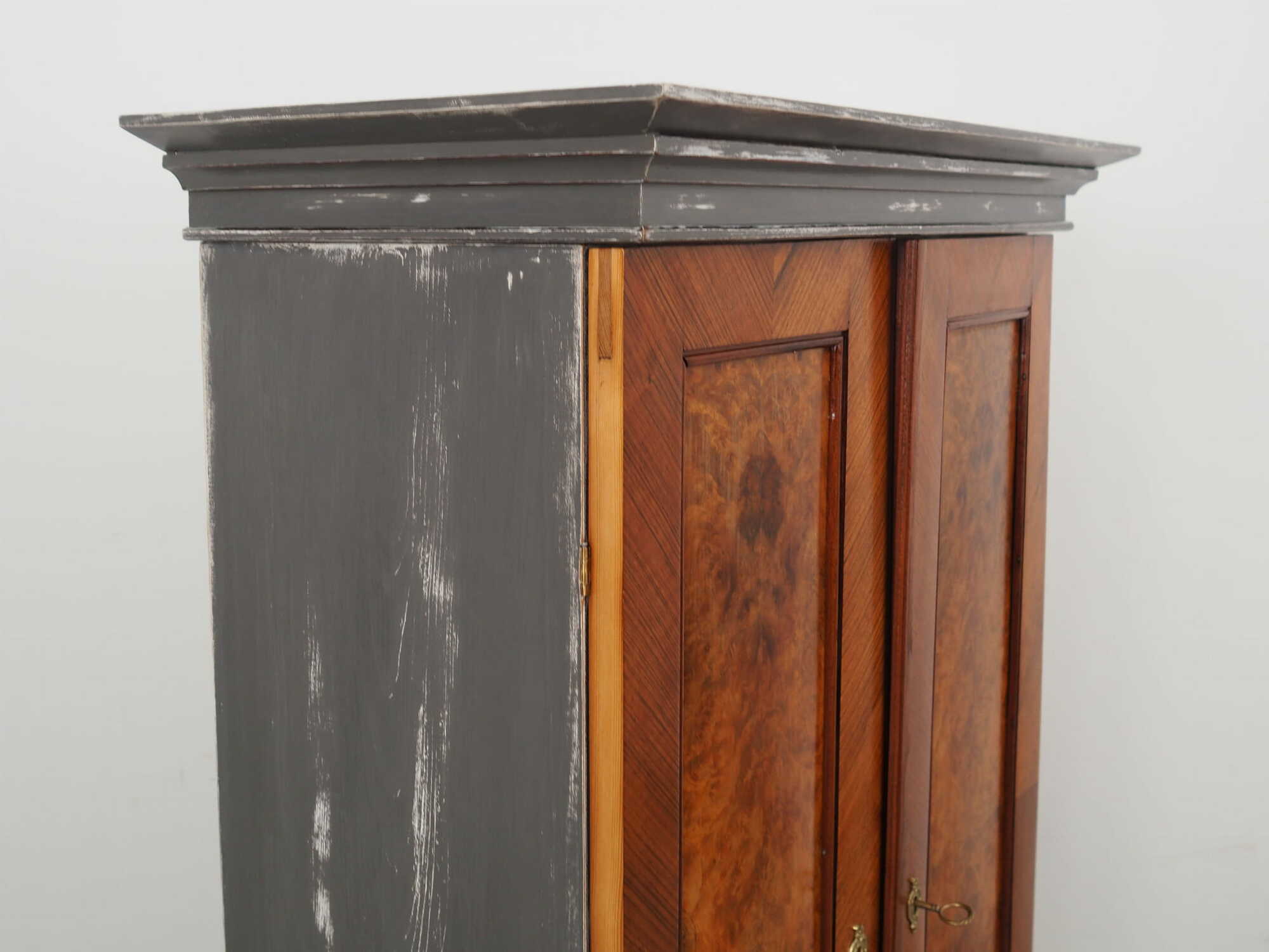 Vintage chest of drawers Pine wood Brown 1960s 8