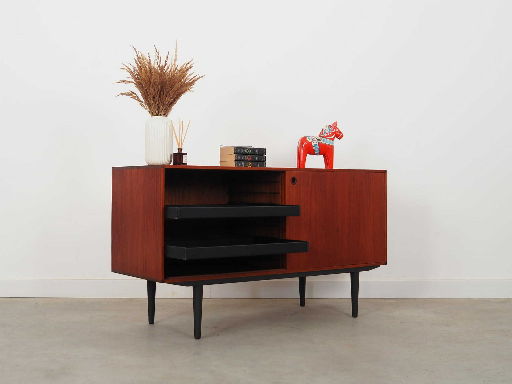 Vintage cabinet teak brown 1960s 6