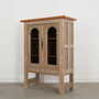 Vintage Display Cabinet Wood Grey 1960s  3