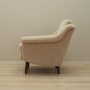 Vintage armchair textile wood beige 1970s 3