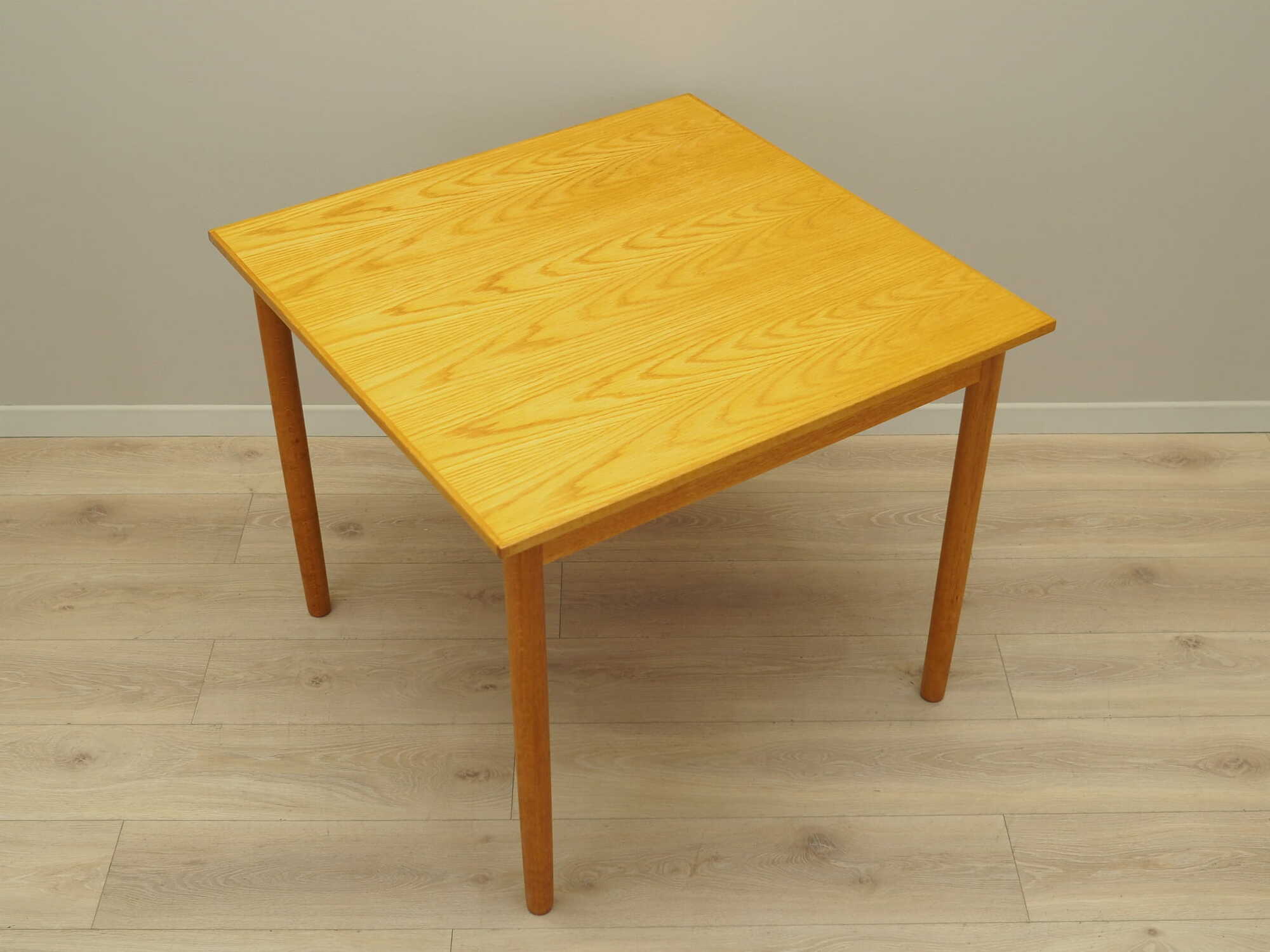 Vintage table ash wood brown 1960s 4