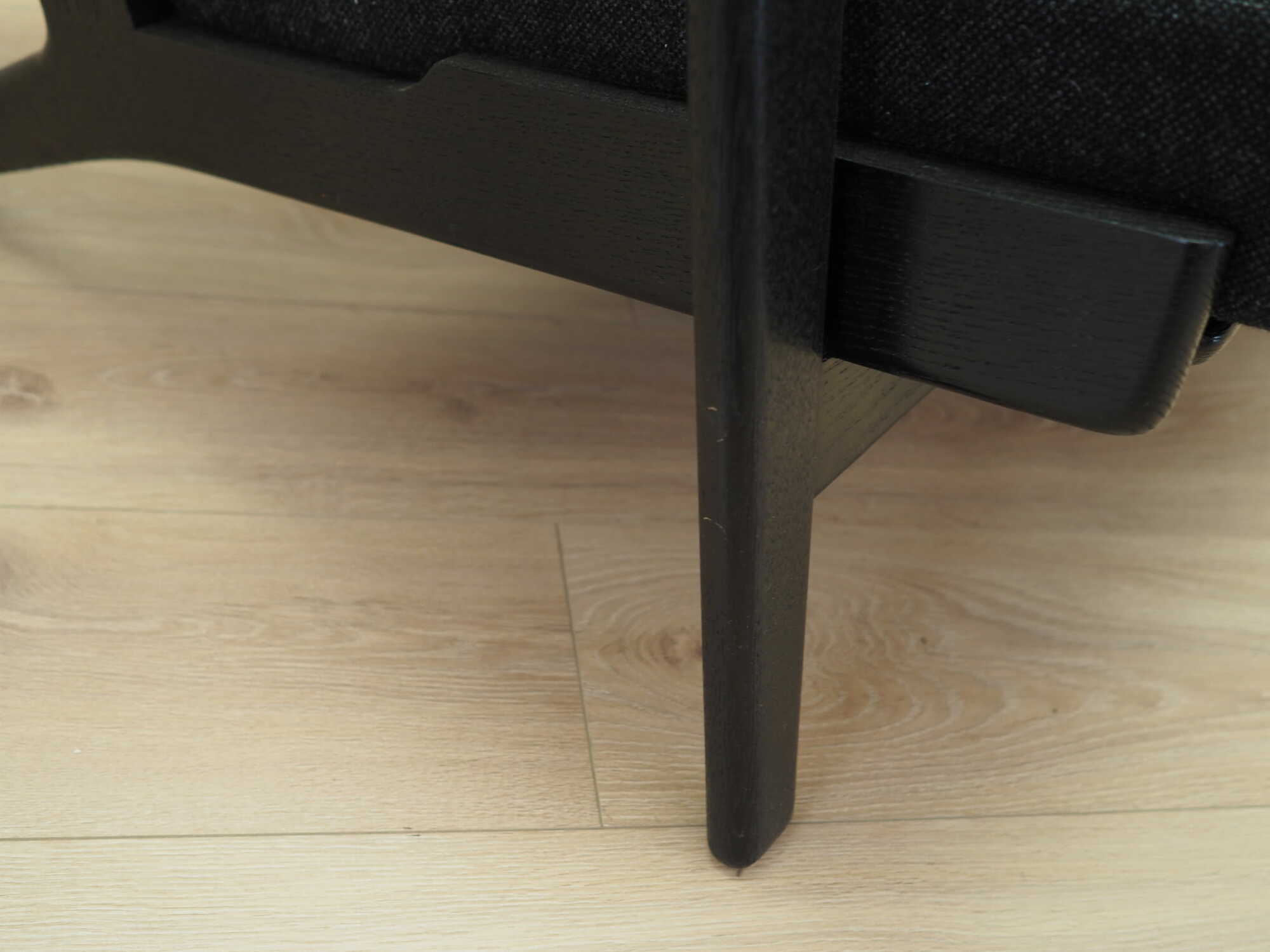 Sofa Textile Wood Black 1960s 9