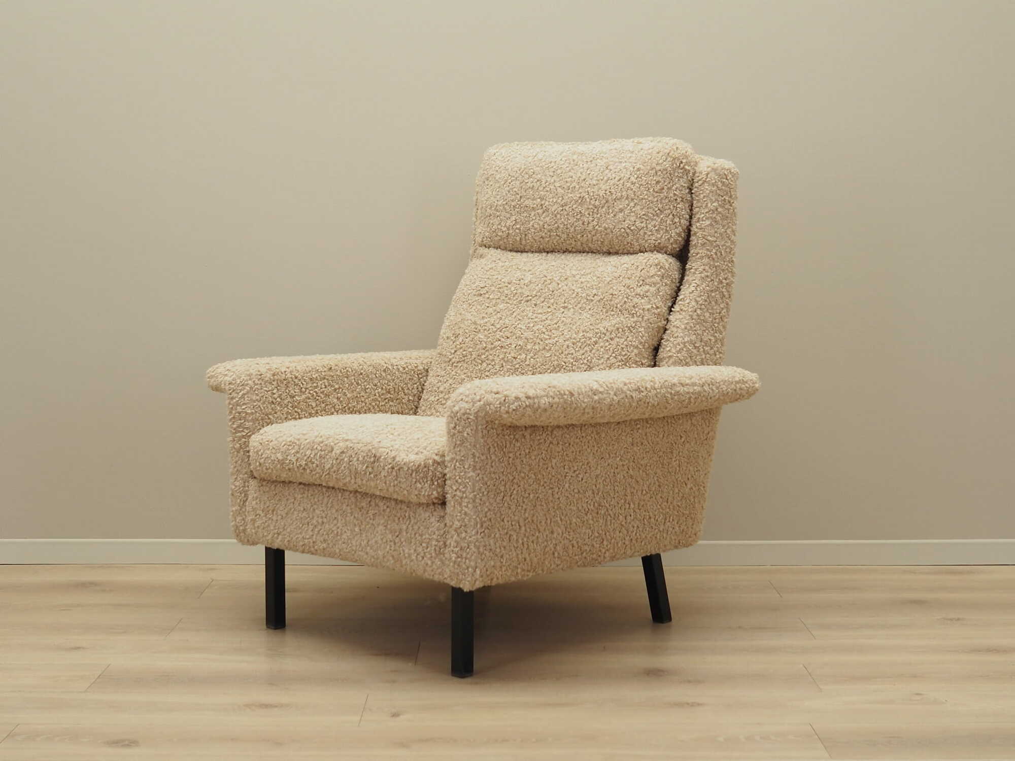 Armchair Textile Beige 1960s 2