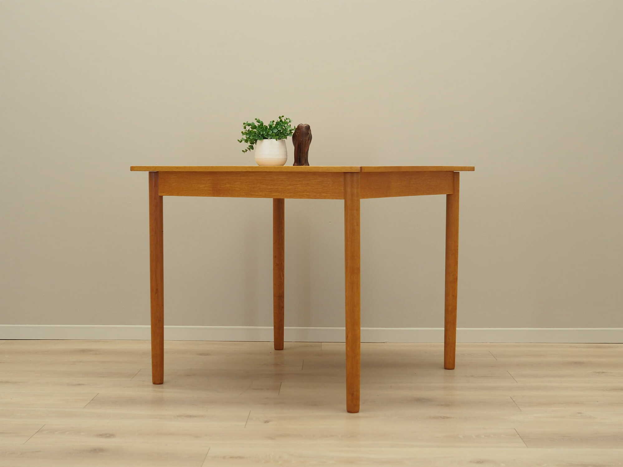 Vintage table ash wood brown 1960s 2