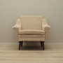 Poltrona Vintage Tessuto Legno Beige Anni '70 1