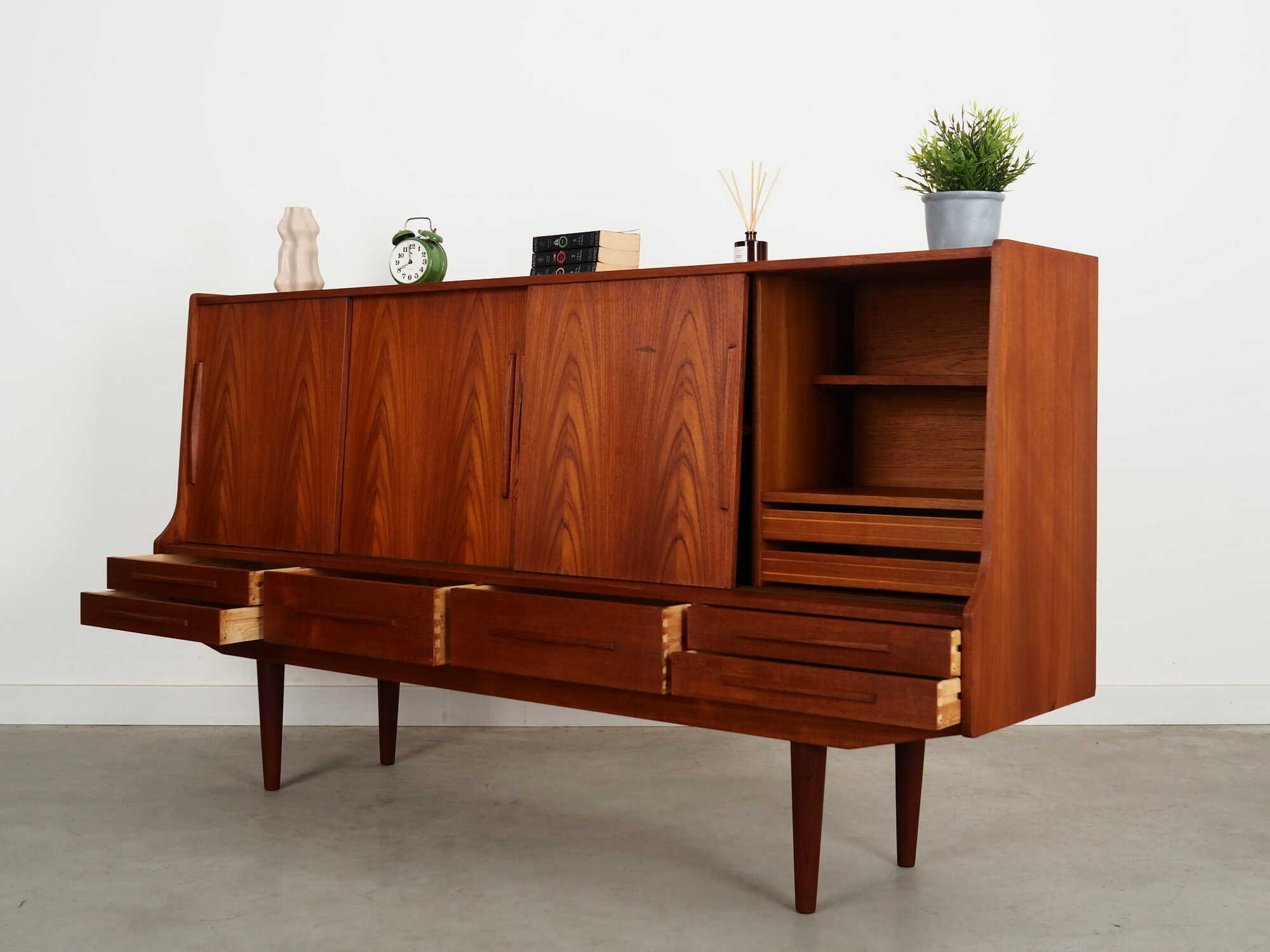 Vintage sideboard teak brown 1960s 4