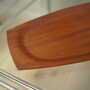 Vintage Tray Teak Wood Brown 1960s 7