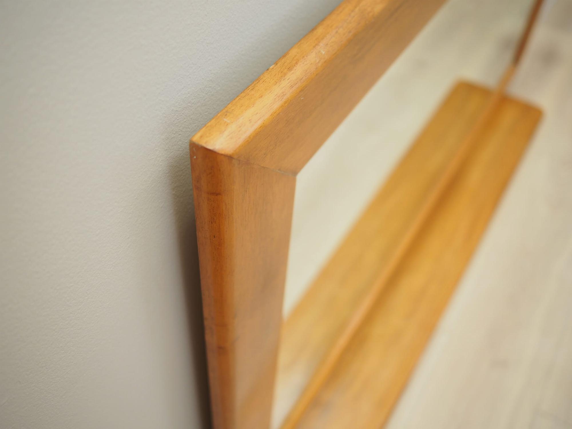 Mahogony Spiegel 1970 Jahre 3