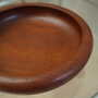 Vintage Plate Teak Brown 1960s 7