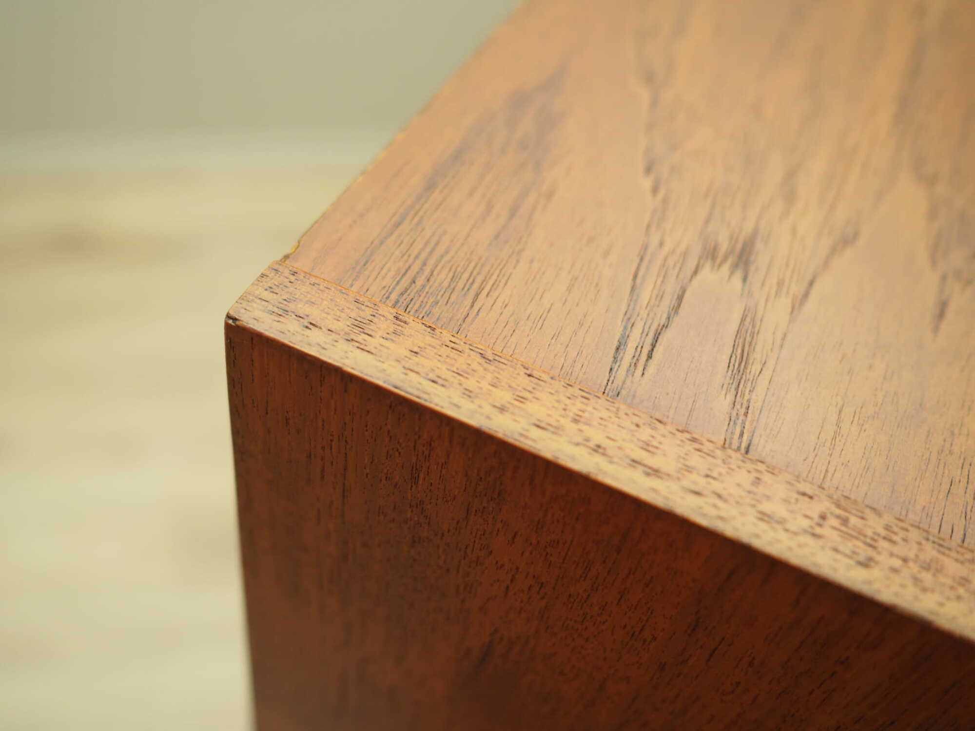 Vintage Bookshelf Teak Wood Brown 1970s 5