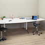 Conference table Plastic Metal White 1