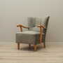 Vintage armchair beech wood velvet grey 1960s 1