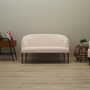 Vintage Sofa Fabric Wood Cream 1970s 1
