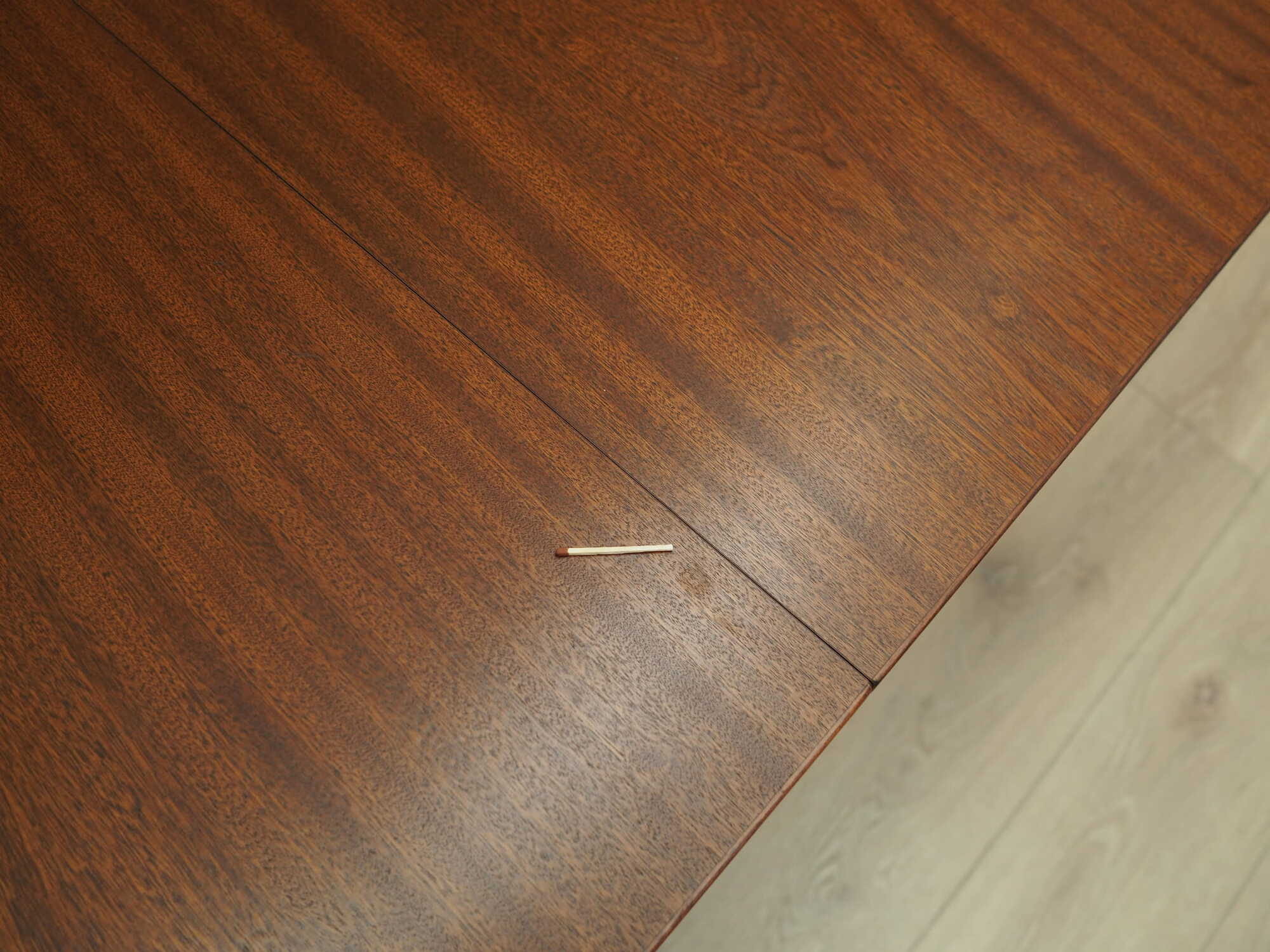 Vintage Table Mahogany Brown 1970s 9